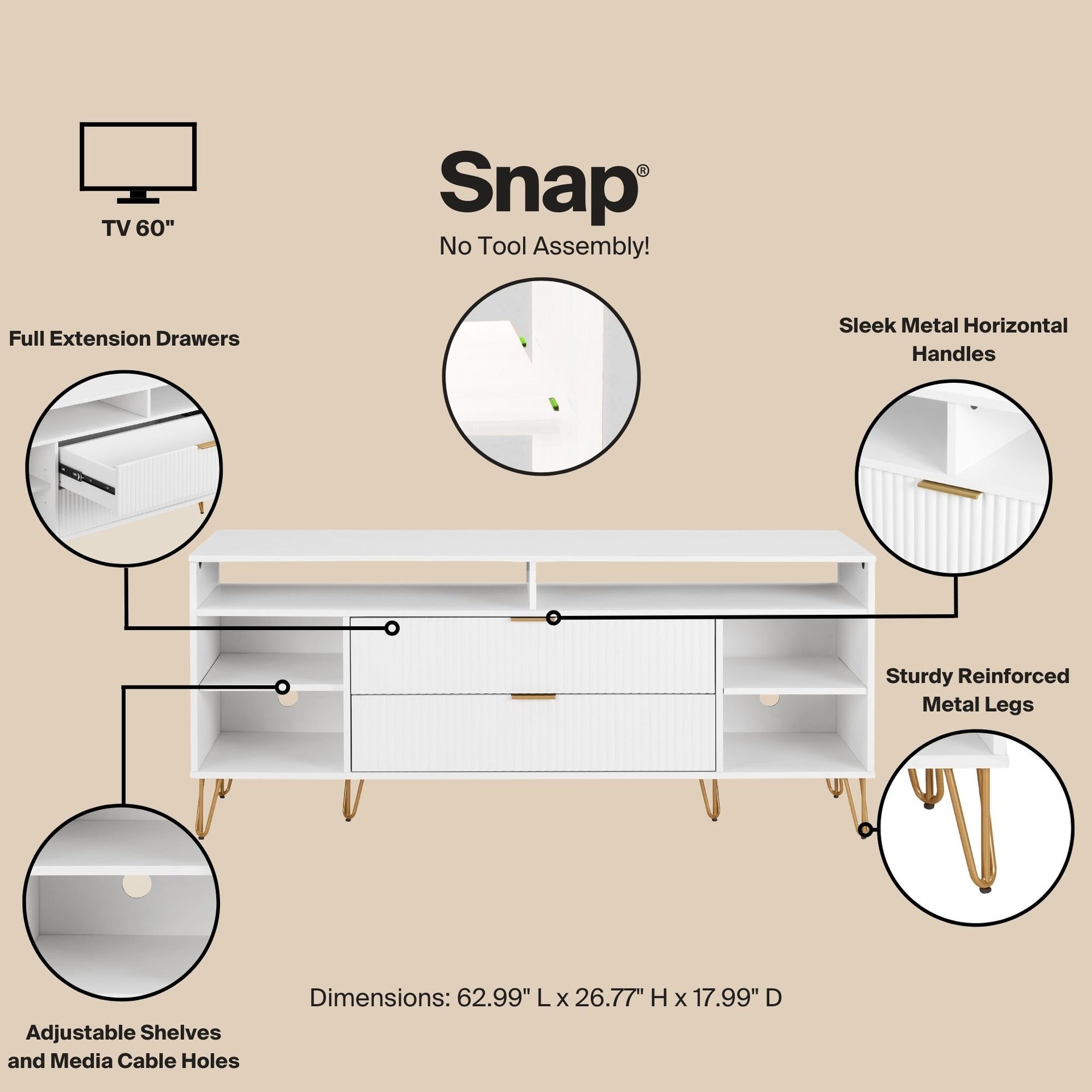 TV Stand in White