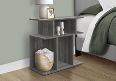 Accent Table, Side, End, Nightstand, Lamp, Living Room, Bedroom, Grey Laminate, Contemporary, Modern
