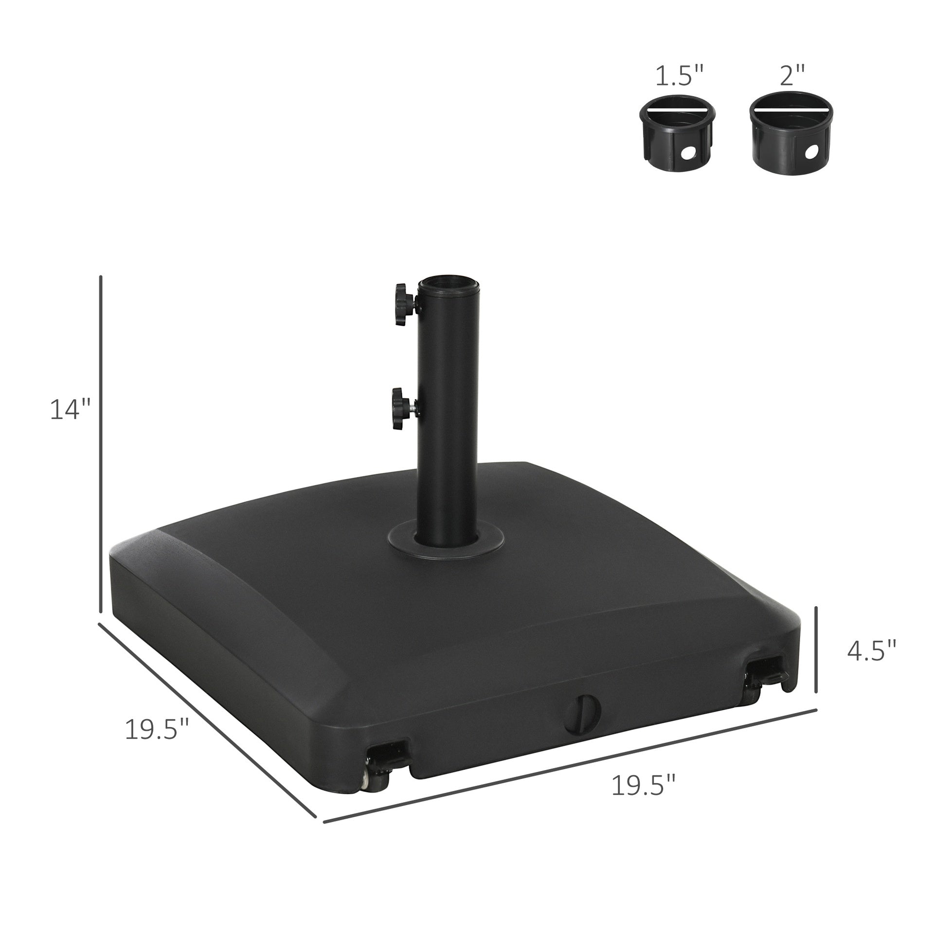 Fashion Design Outdoor Umbrella Base,Umbrella Base with Wheels,Heavy Duty Outdoor Umbrella Stand Holder