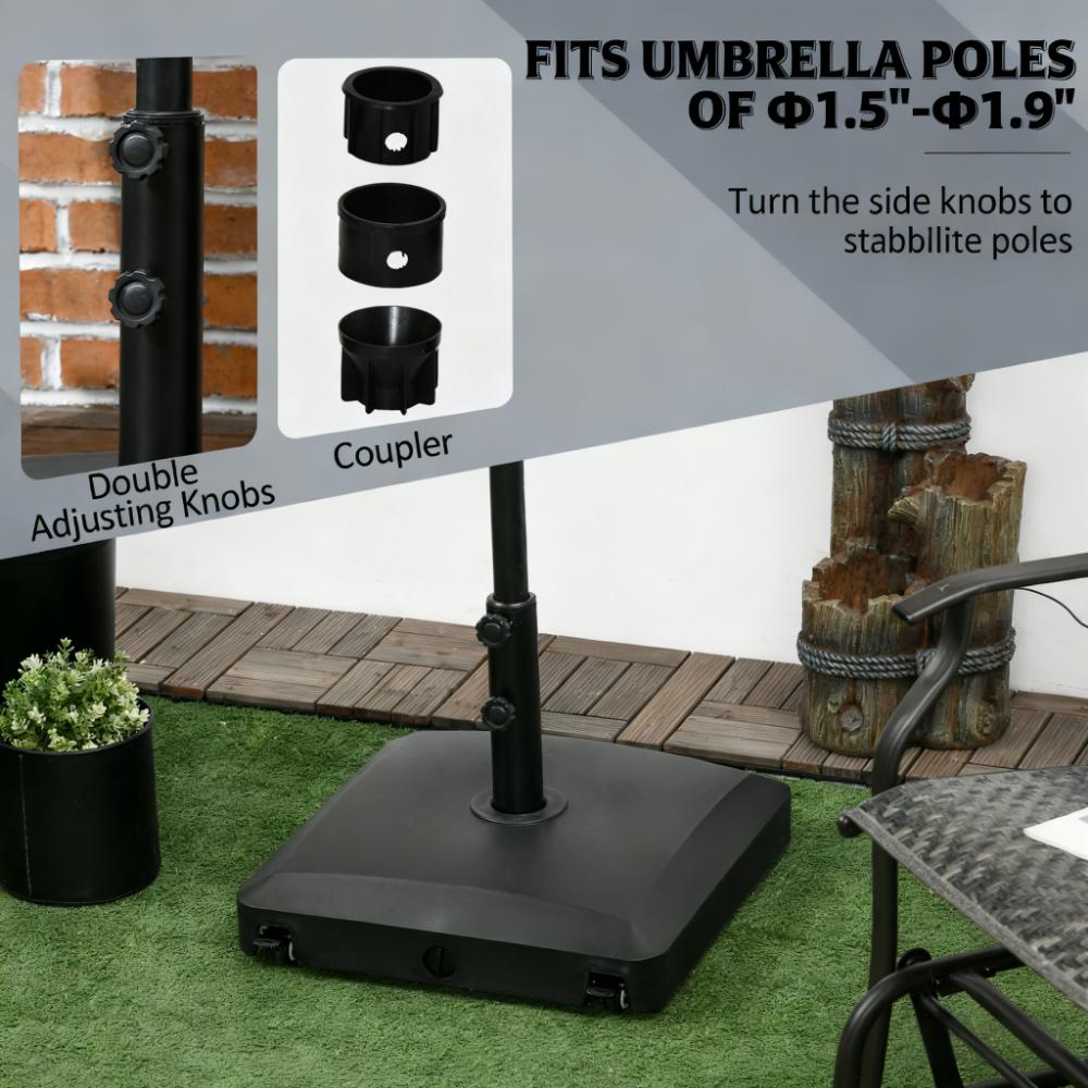 Fashion Design Outdoor Umbrella Base,Umbrella Base with Wheels,Heavy Duty Outdoor Umbrella Stand Holder