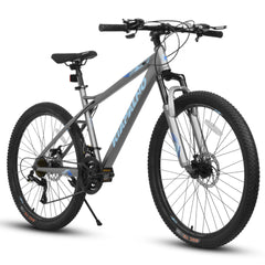 A26251    26-Inch Mountain Bike for Adults and Teenagers, High Carbon Steel Frame, Front and Rear Mechanical Disc Brakes, 21-Speed Gear System, 26x2.125 Tires