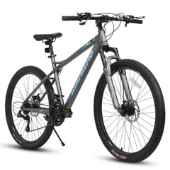A26251    26-Inch Mountain Bike for Adults and Teenagers, High Carbon Steel Frame, Front and Rear Mechanical Disc Brakes, 21-Speed Gear System, 26x2.125 Tires
