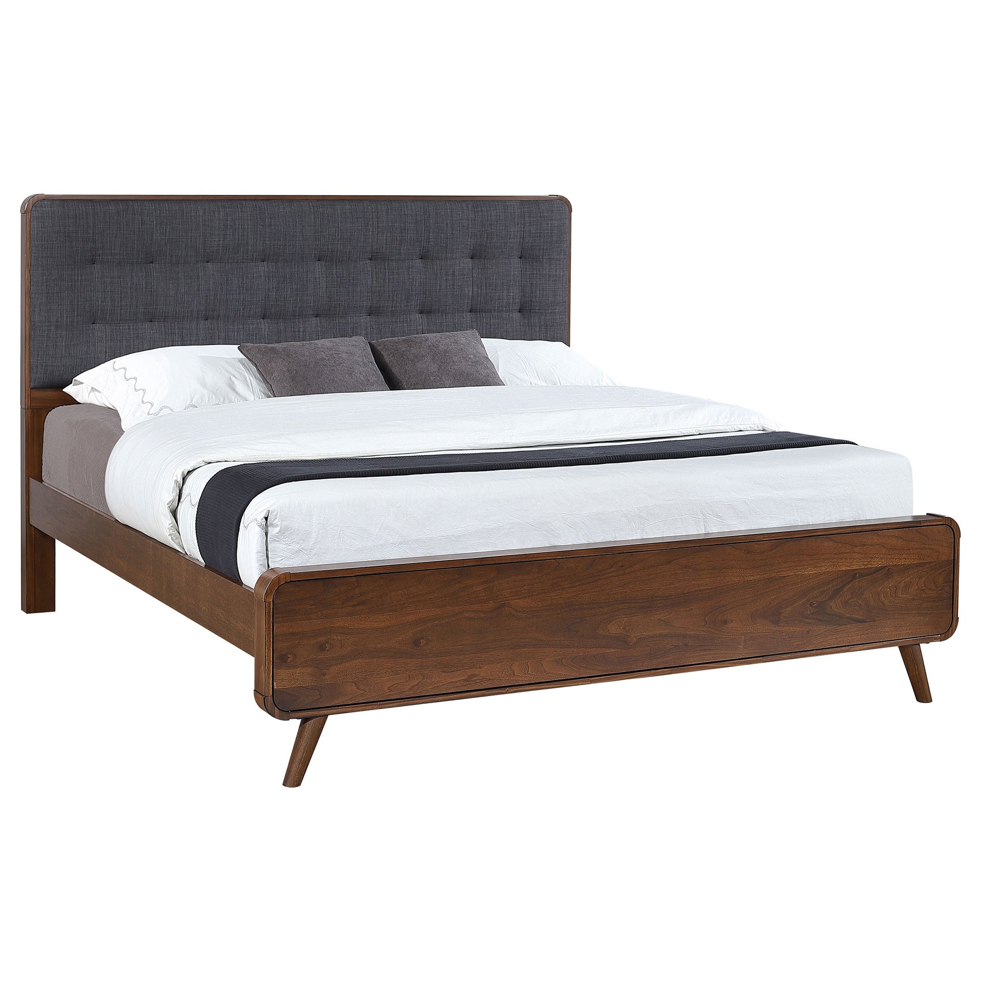 Carson Carrington Dark Walnut Eastern King Platform Bed