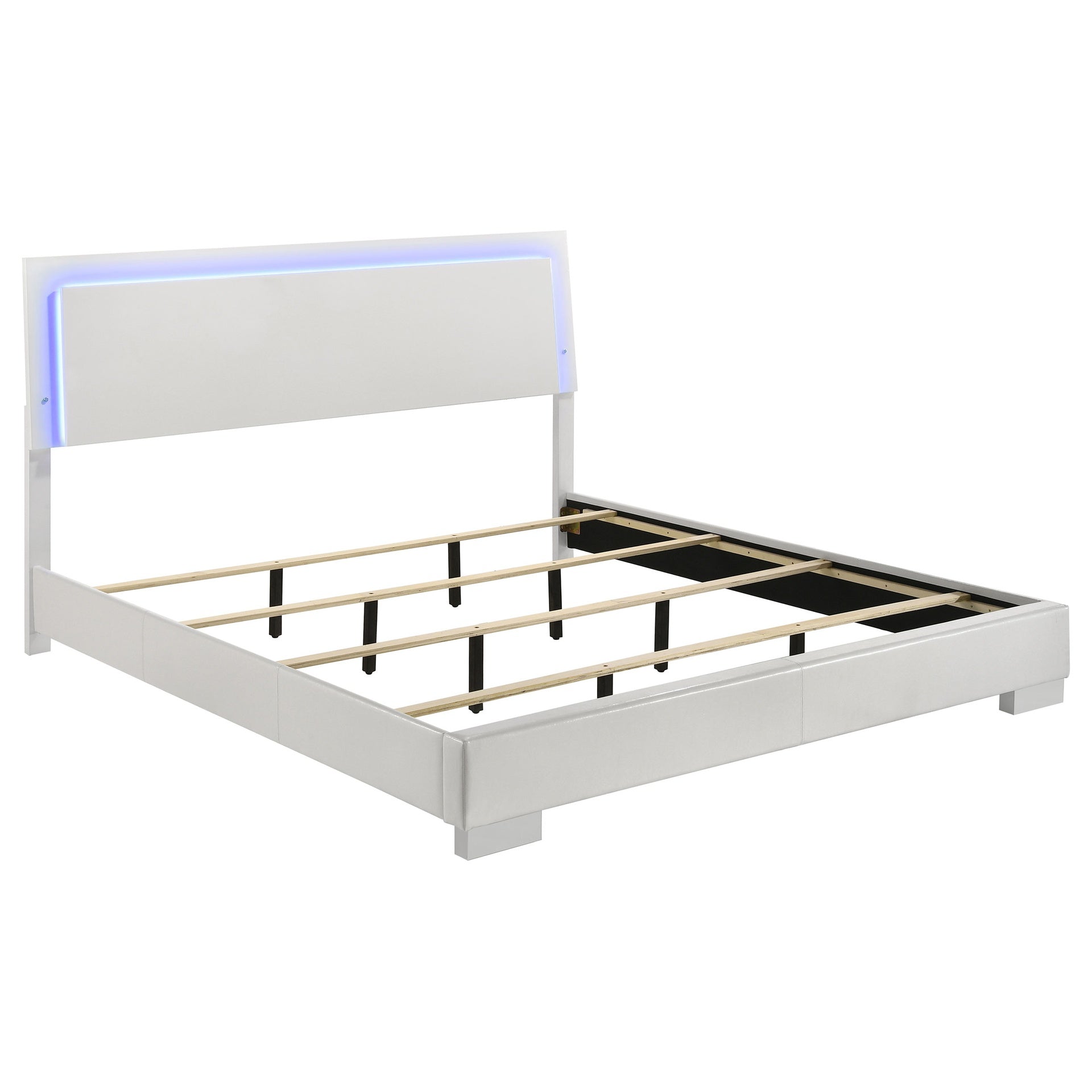 Dulcey White High Gloss 6-piece Eastern King Bedroom Set