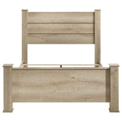 Sansome Weathered Oak Queen Panel Bed