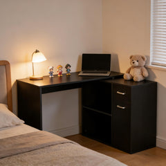 Rotating Writing Desk,Office Corner Desk,L Shaped Computer Desk,Home Office Workstation