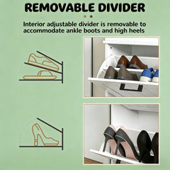 Nordic Style Storage Organizer,Slim Shoe Storage Cabinet