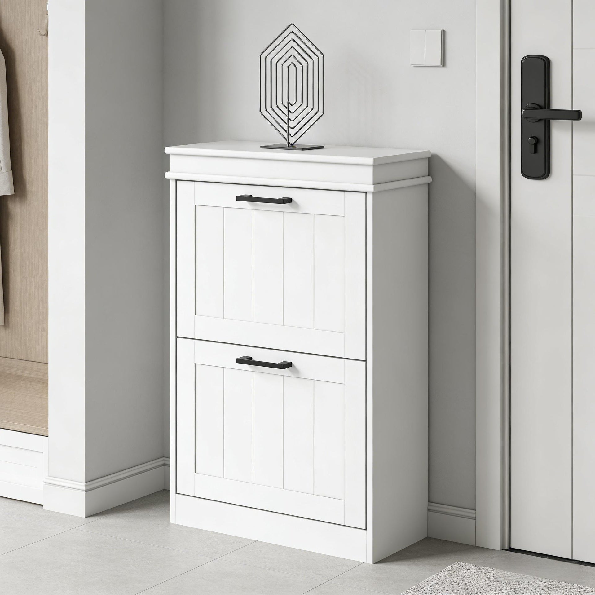 Nordic Style Storage Organizer,Slim Shoe Storage Cabinet