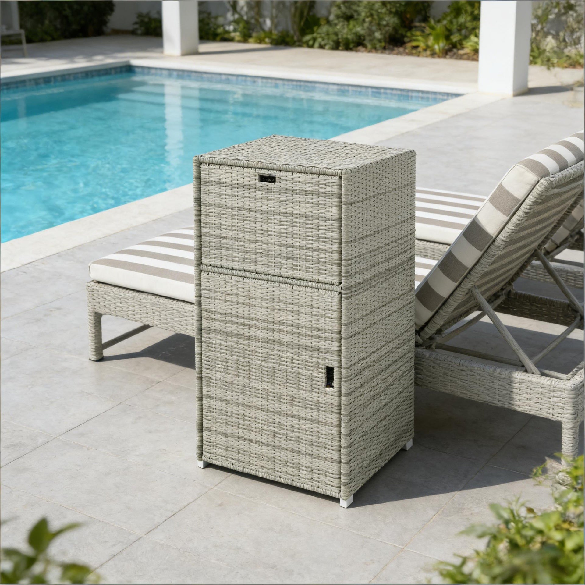 Outdoor Pool Storage,Towel Rack,Outdoor Storage Cabinet