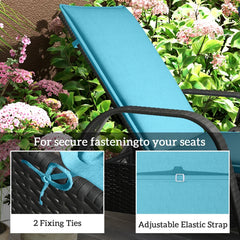 Lounge Chair Cushion Set,Foldable Lounge Cushion Set of 2