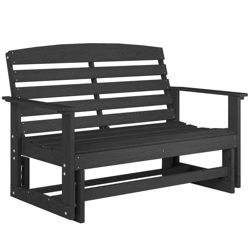 Loveseat Patio Glider Bench,Comfortable Outdoor Bench