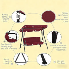 Stable Steel Swing Chair,Outdoor Swing Chair
