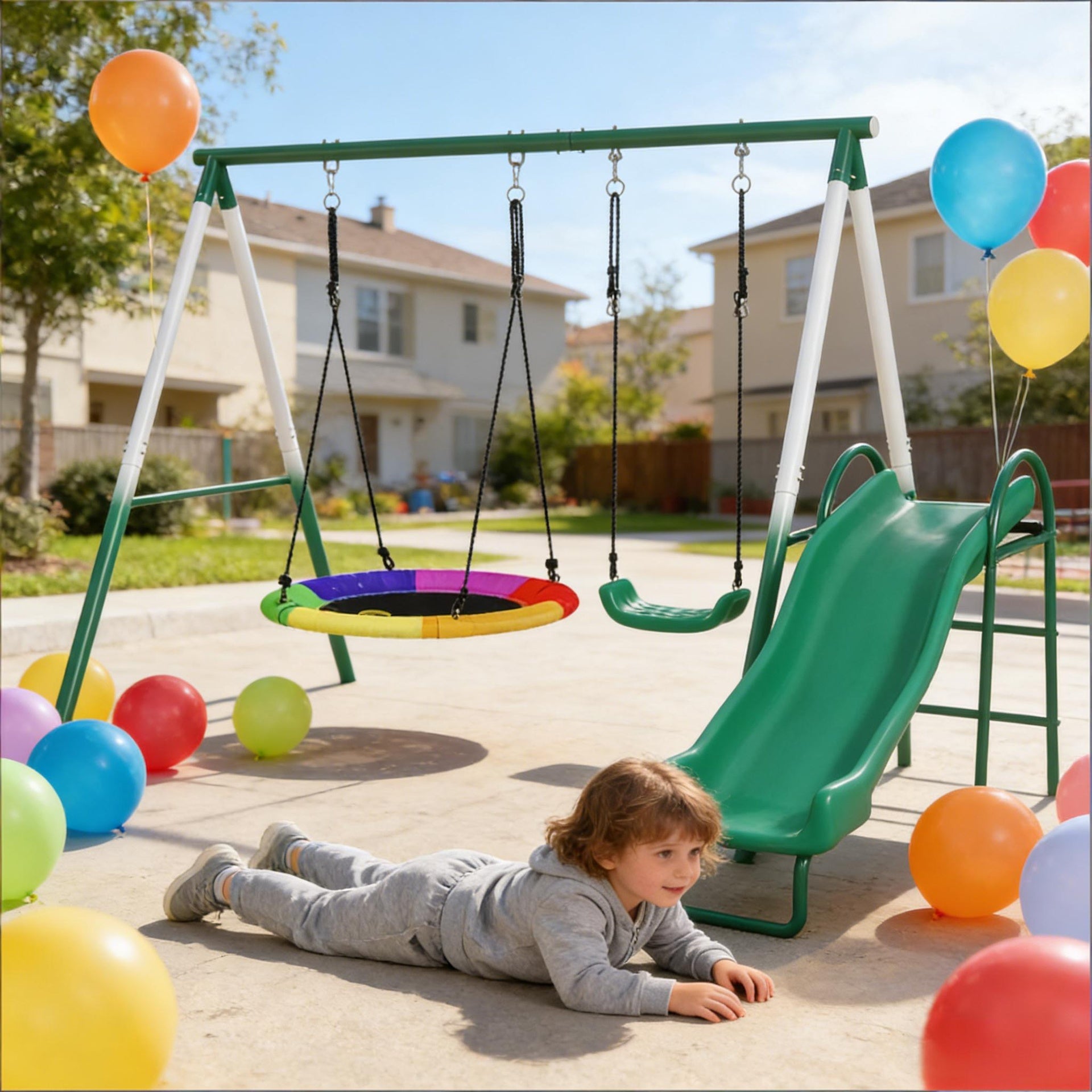 Metal Swing Set