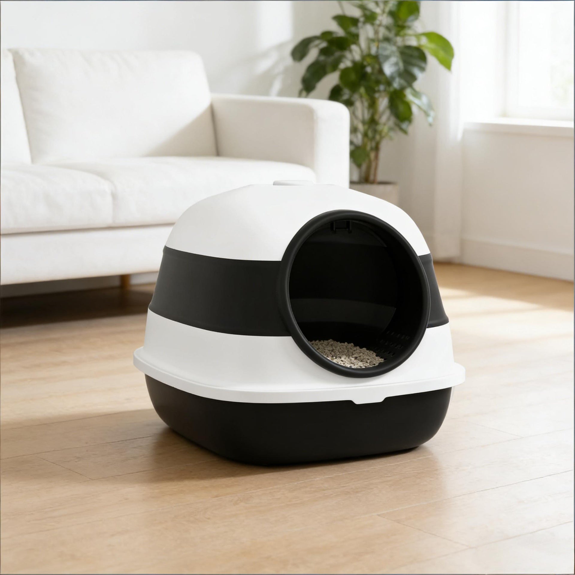 Cat Litter Box,Litter Box with Lid