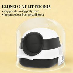 Cat Litter Box,Litter Box with Lid