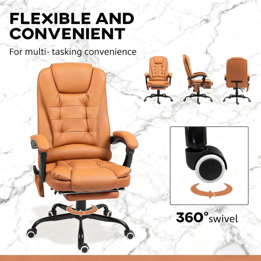 Vibrating Massage Office Chair,High Back Massaging Office Desk Chair with Lumbar Support,Footrest