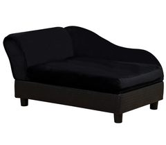 Pet Sofa Dog Sofa for Small Dogs with Storage, Black