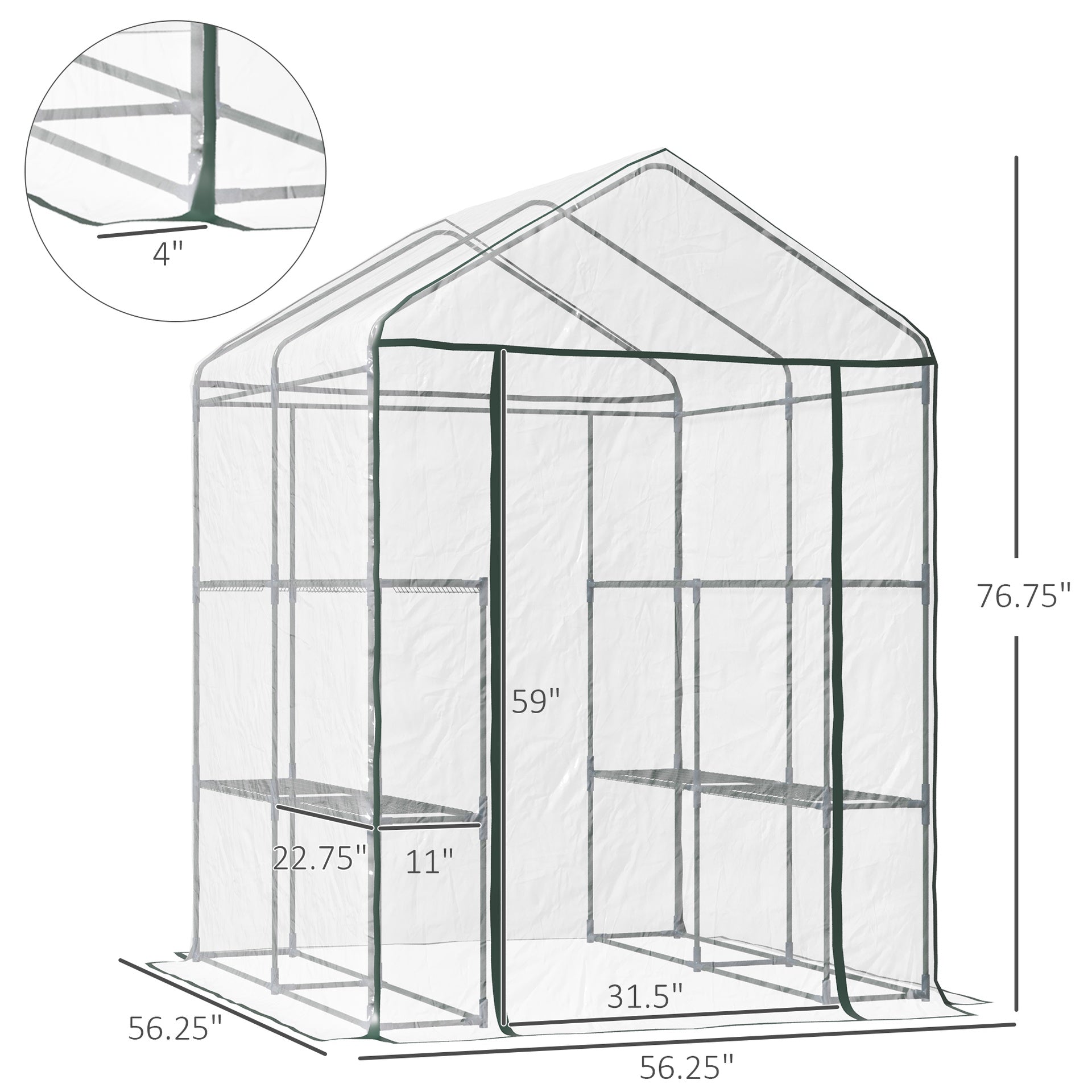 Greenhouse Greenhouse Kit, Portable Green House