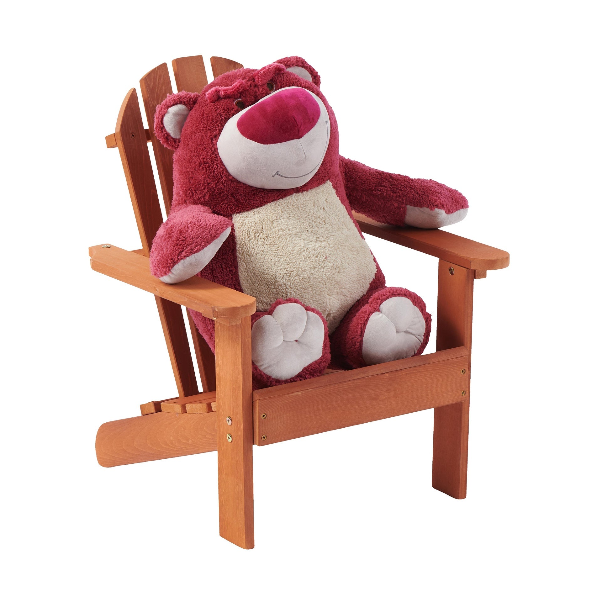 Wooden Kid's Adirondack Chair for Indoor and Outdoor, Natural Cedar Patio Lounge Chiar for Kids