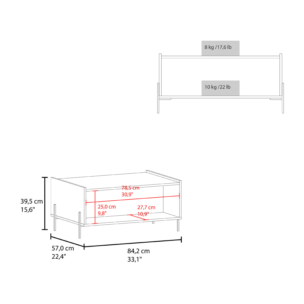 Coffee Table Narka, Living Room, White