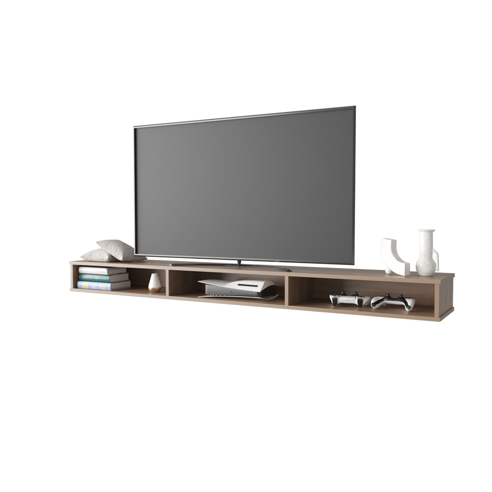Manter Wall-Mounted Tv Stand, Living Room, Macadamia