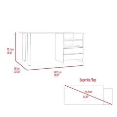 120 Writing Desk Cusco, Office, Light Gray