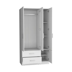 Four Door Armoire Crosby, Bedroom, White