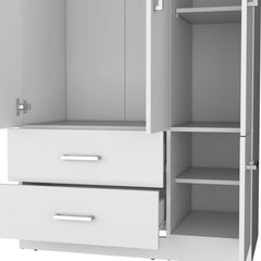 Four Door Armoire Crosby, Bedroom, White