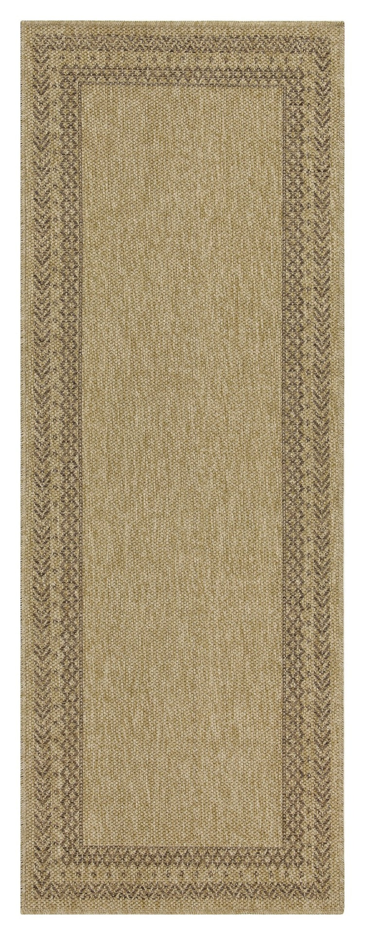 Earth GC_NTL1007 Jute/Mocha 5 ft. 3 in. x 7 ft. 3 in. Indoor/Outdoor Area Rug