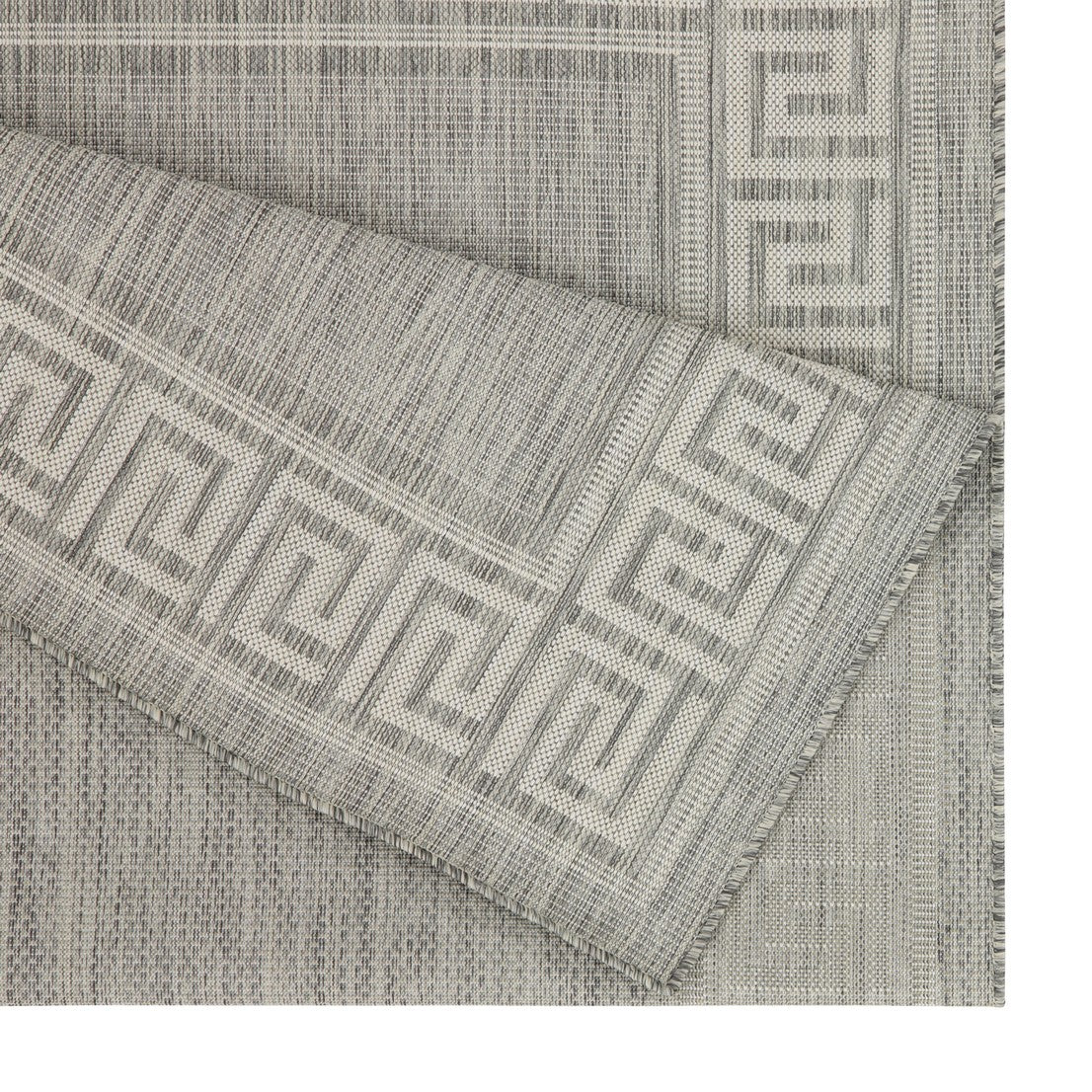 Sunshine GC_HAR2003 Silver 2 ft. 7 in. x 7 ft. 3 in. Indoor/Outdoor Area Rug