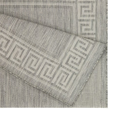 Sunshine GC_HAR2003 Silver 2 ft. 7 in. x 7 ft. 3 in. Indoor/Outdoor Area Rug