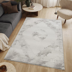 Geometrix GC_DIM1004 Gray 5 ft. 3 in. x 7 ft. 3 in. Area Rug