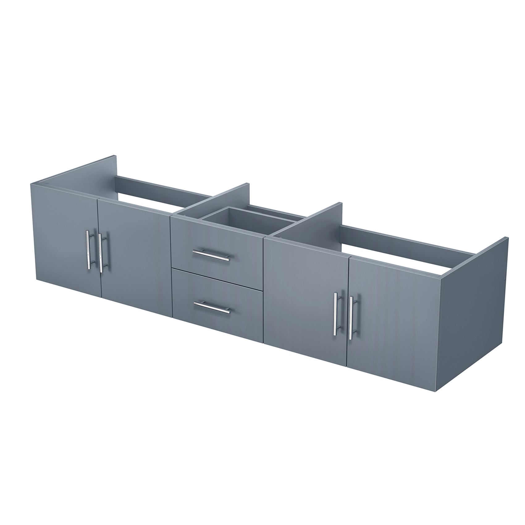Dark Grey Double Bath Vanity 80 in. W x 22 in. D