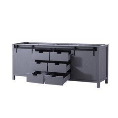 Dark Grey Double Bath Vanity 84 in. W x 22 in. D