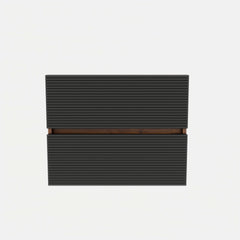 24' Bathroom Vanity with double Soft Black Drawers, Wall Mounted Floating Bathroom Vanity for Modern Bathroom, KD