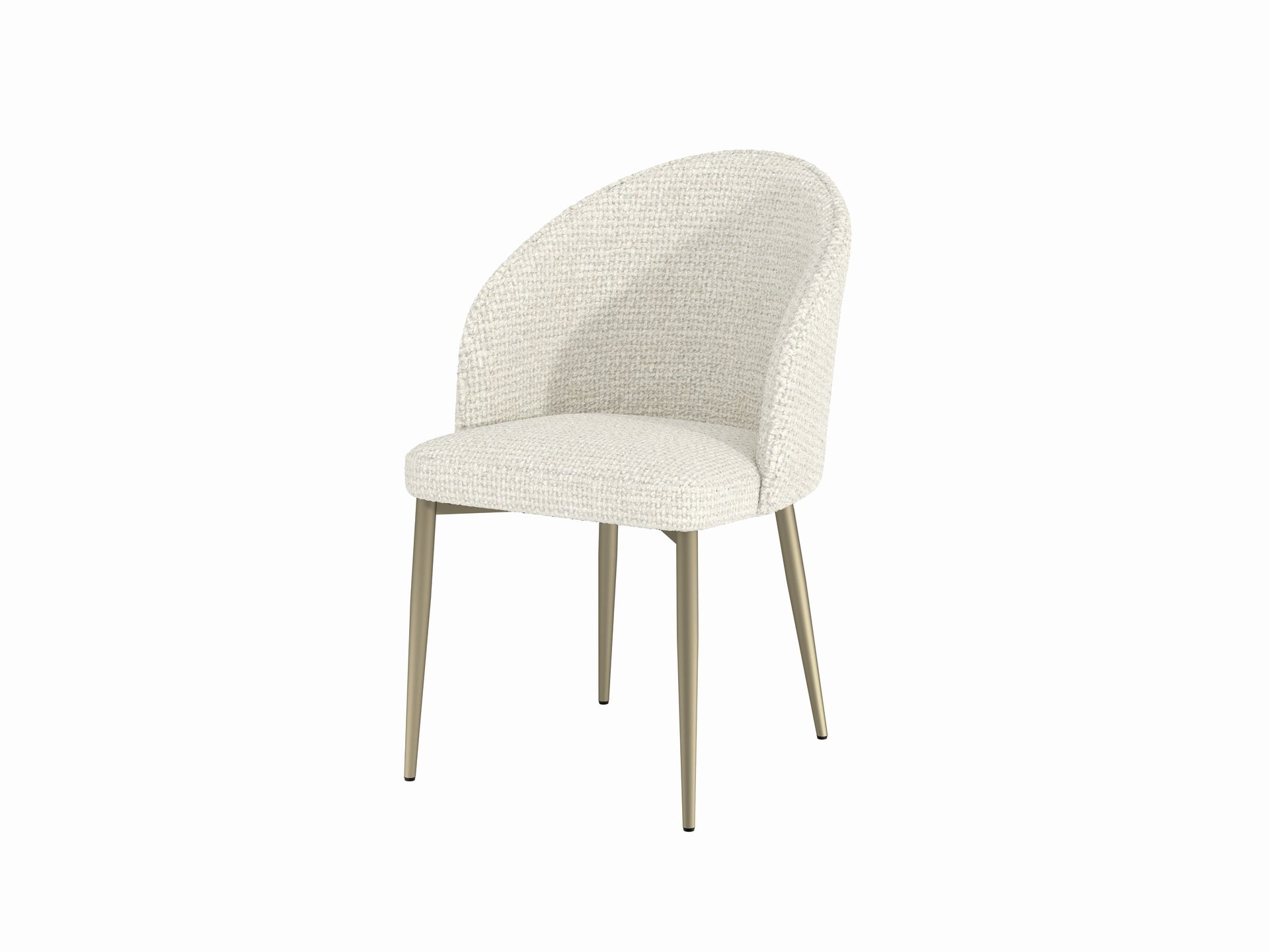 Cora White Fabric Side Chair (Set of 2)