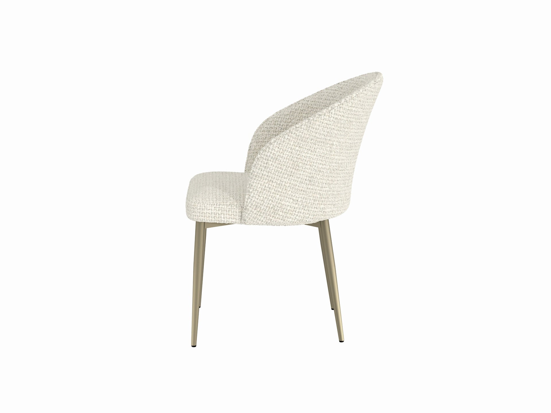 Cora White Fabric Side Chair (Set of 2)