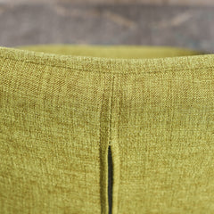 Mid Century Modern Fabric Upholstered Dining Chairs Armchairs, Set of 2, Green and Light Walnut