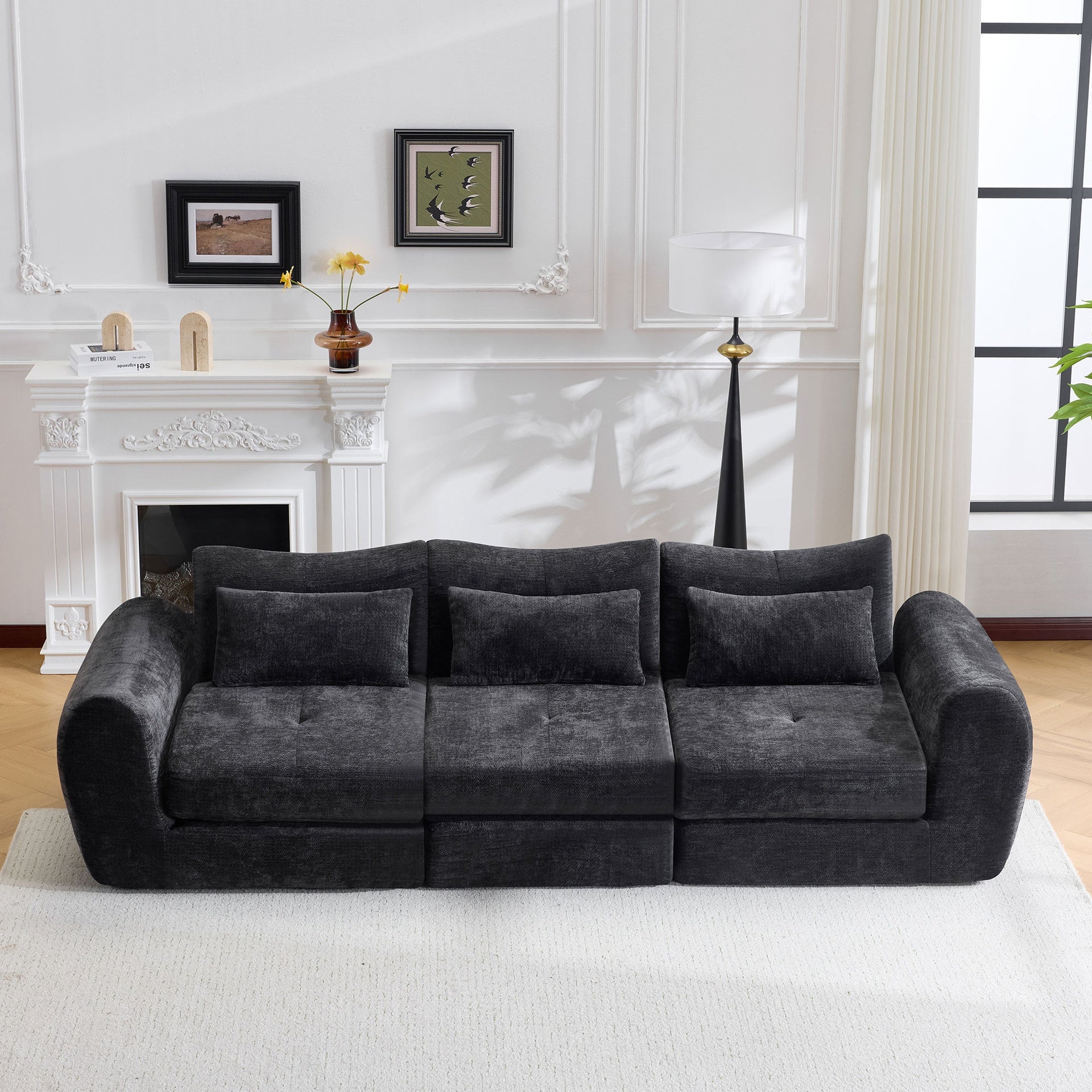 Modular Cloud Sofa, Convertible Folding Sofa Bed, Sectional Cushioned Sofa - Perfect for Living Room, Bedroom & Entertainment Space