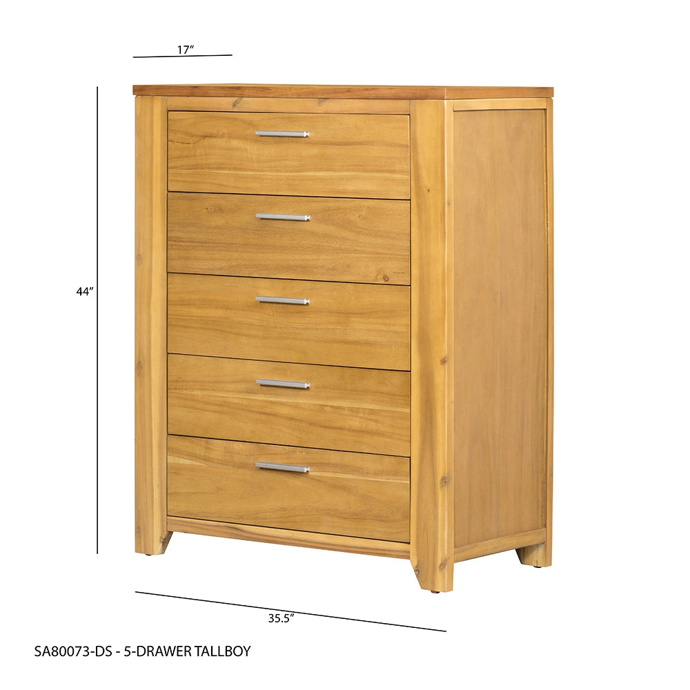 35.4x17.3x44 inch 5-Drawer Dresser