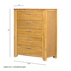 35.4x17.3x44 inch 5-Drawer Dresser