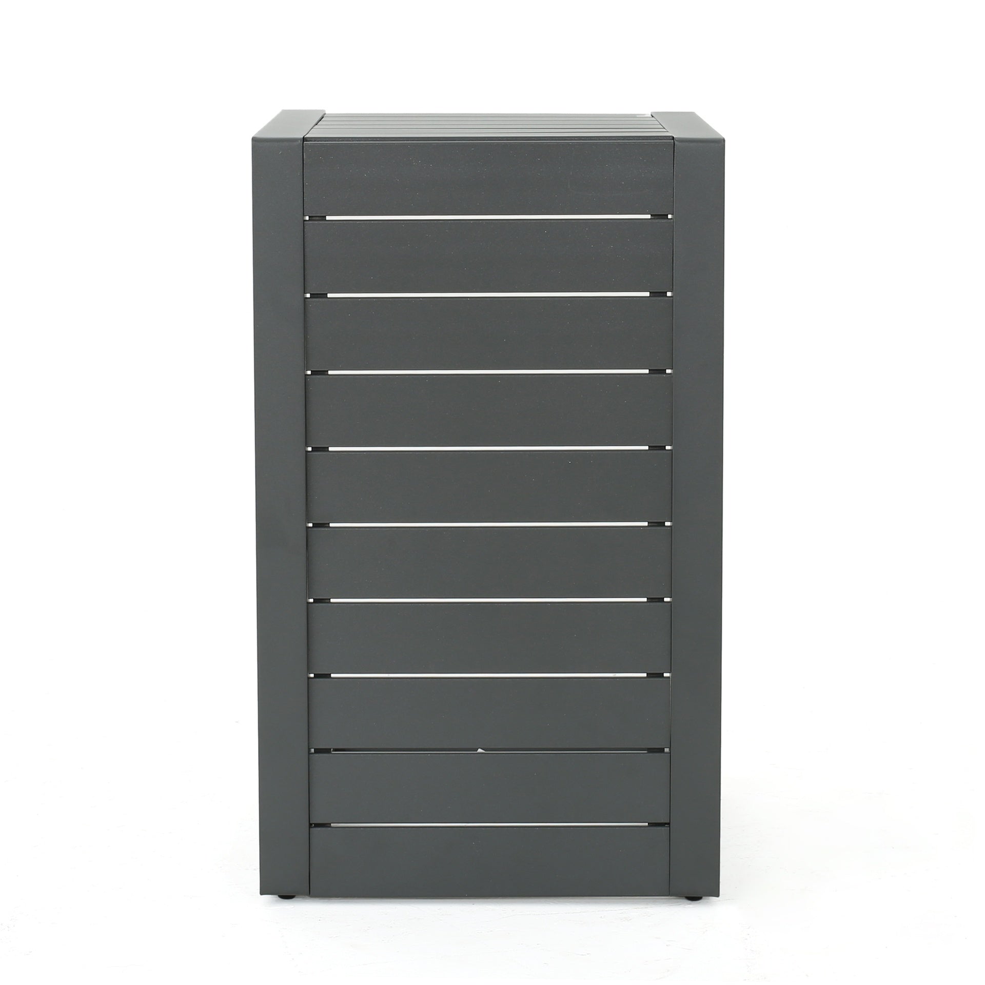 CAPE CORAL ALU C-SHAPED TABLE GREY