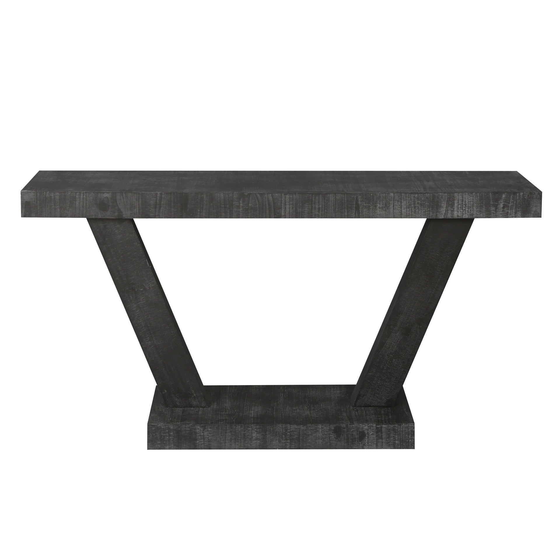 60 Inches Vintage Distressed Wood Entryway Bench with 2-Tier Solid Wood Veneer Storage Cabinet, Rustic Wide Design for Hallway, Living Room & Behind Sofa, Antique Black