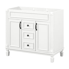 36'' Bathroom Vanity without Top Sink, Cabinet only, Modern Bathroom Storage Cabinet with 2 Soft Closing Doors and 2 Drawers