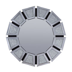 Noralie Mirrored, Faux Diamonds Accent Mirror (Assembled)