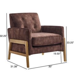 Matson Tufted Back Accent Chair - Espresso