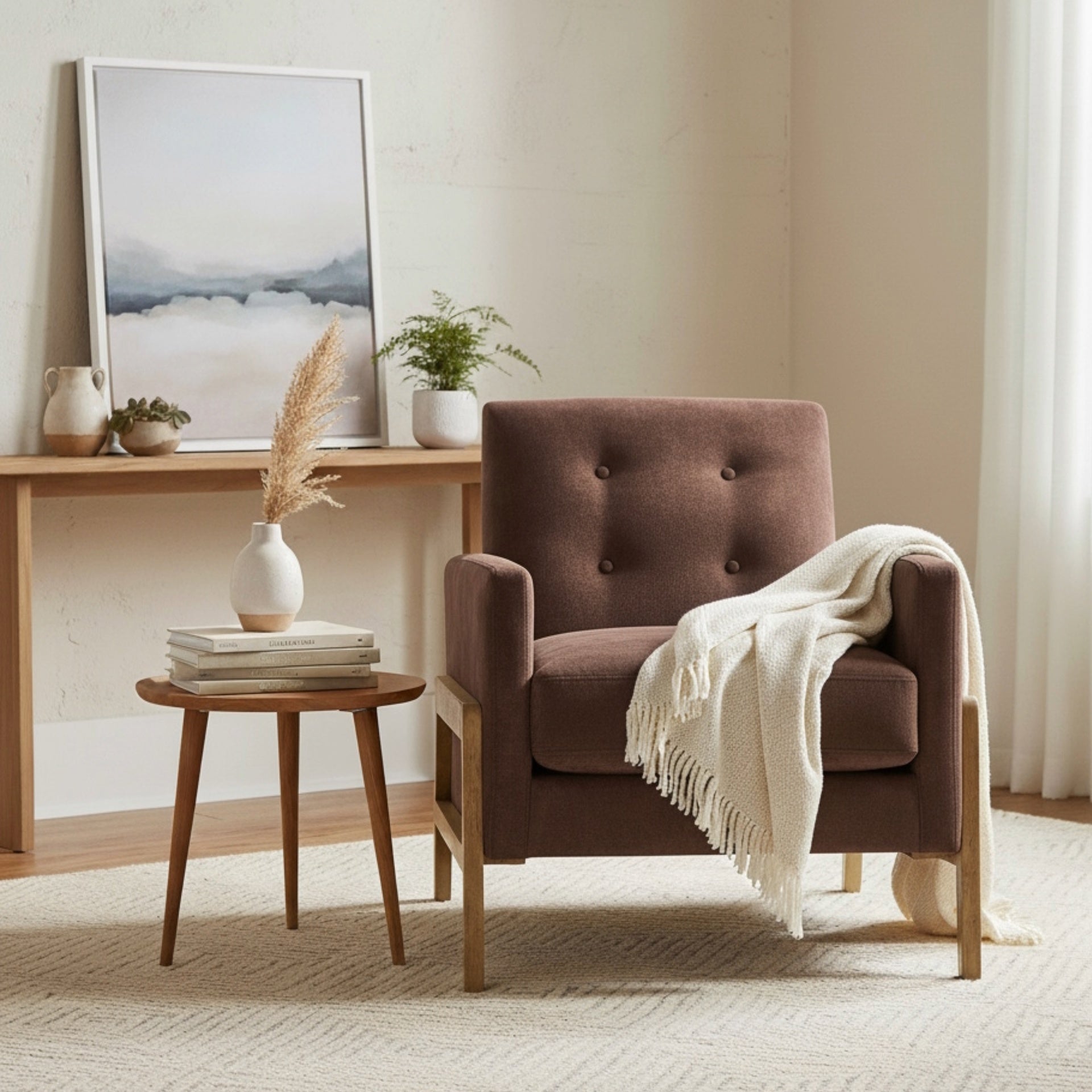 Matson Tufted Back Accent Chair - Espresso