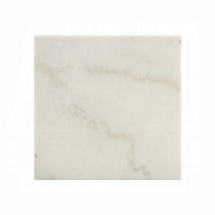 Modern Elegance White Marble End Table 1pc Luxury Living Room Furniture Black Finish Legs Side Table
