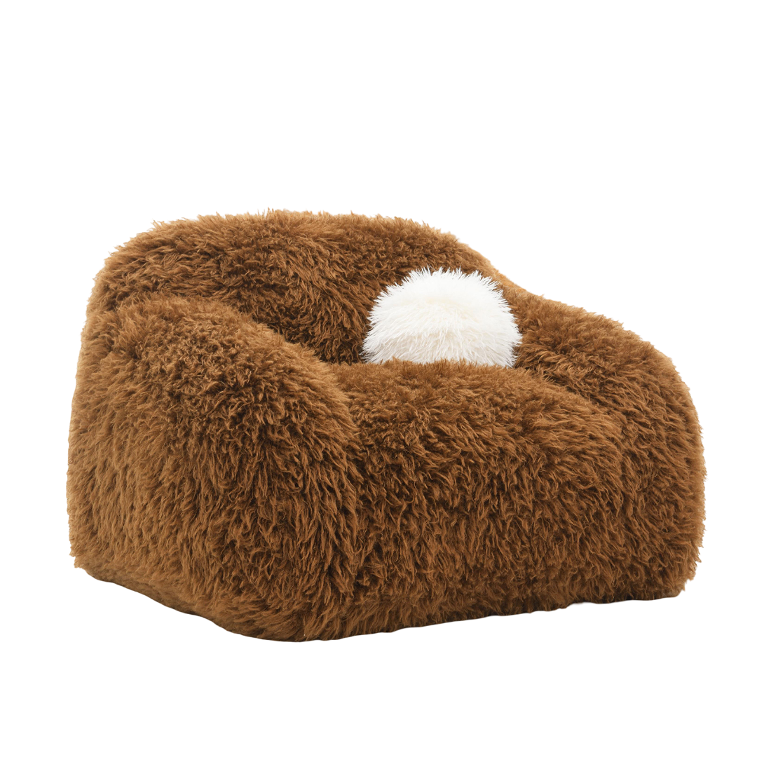 Soft And Luxurious Accent Swivel Chair Camel Brown Finish Contemporary Primary Living Room Ball Pillow Included