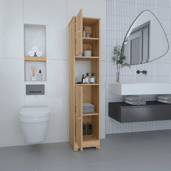 Brighton 1-Shelf Linen Cabinet Light Oak